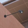 LED udendørs vægspot 5012, sort, aluminium, glas, 68 cm