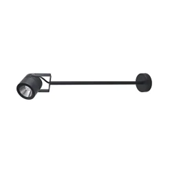 LED udendørs vægspot 5012, sort, aluminium, glas, 68 cm