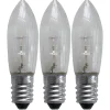 LED udskiftningslampe E10 0,2W 2.100K 3-pak