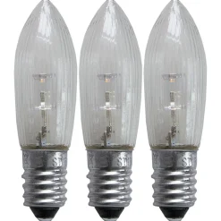 LED udskiftningslampe E10 0,2W 2.100K 3-pak