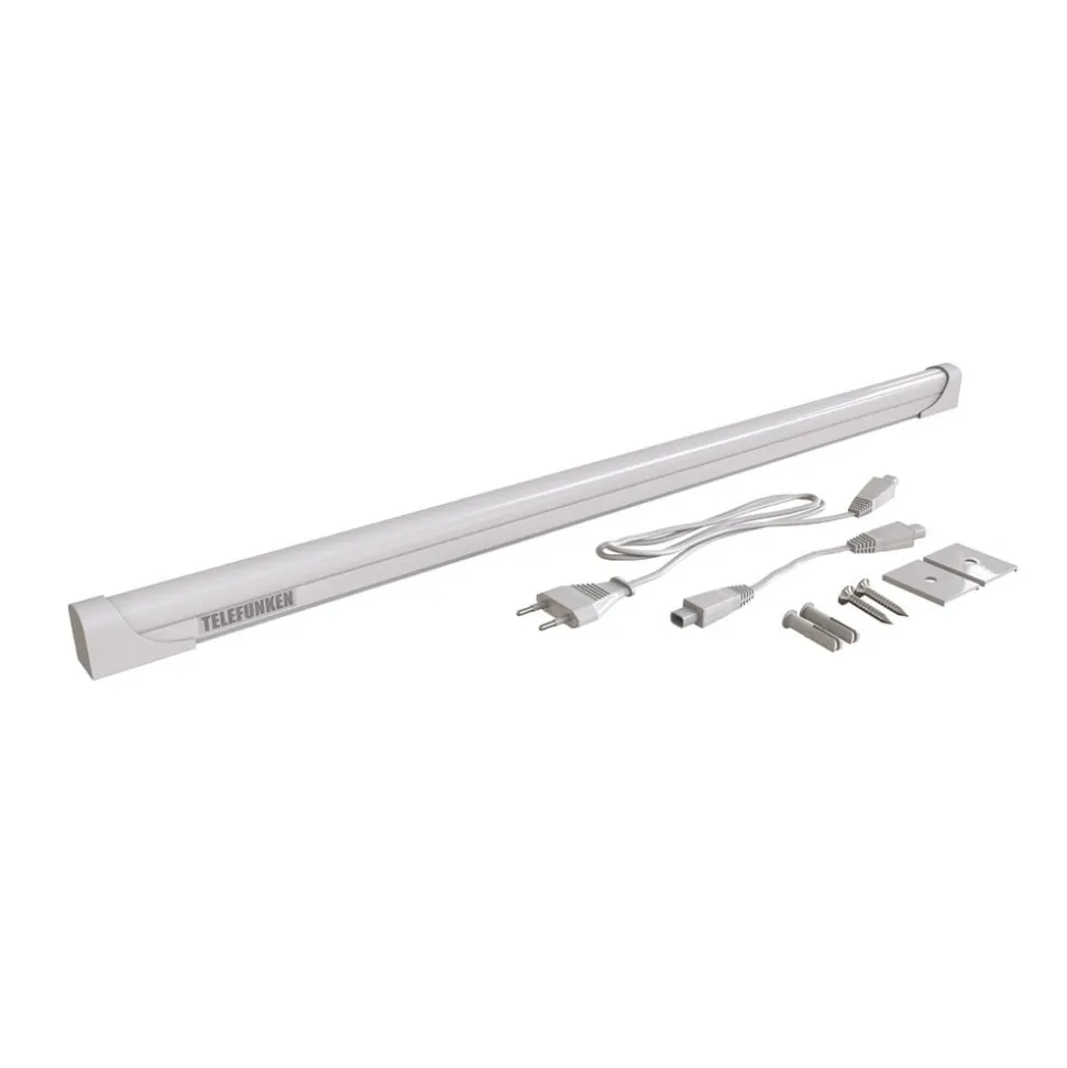 LED underskabslampe Hebe, hvid, længde 57 cm