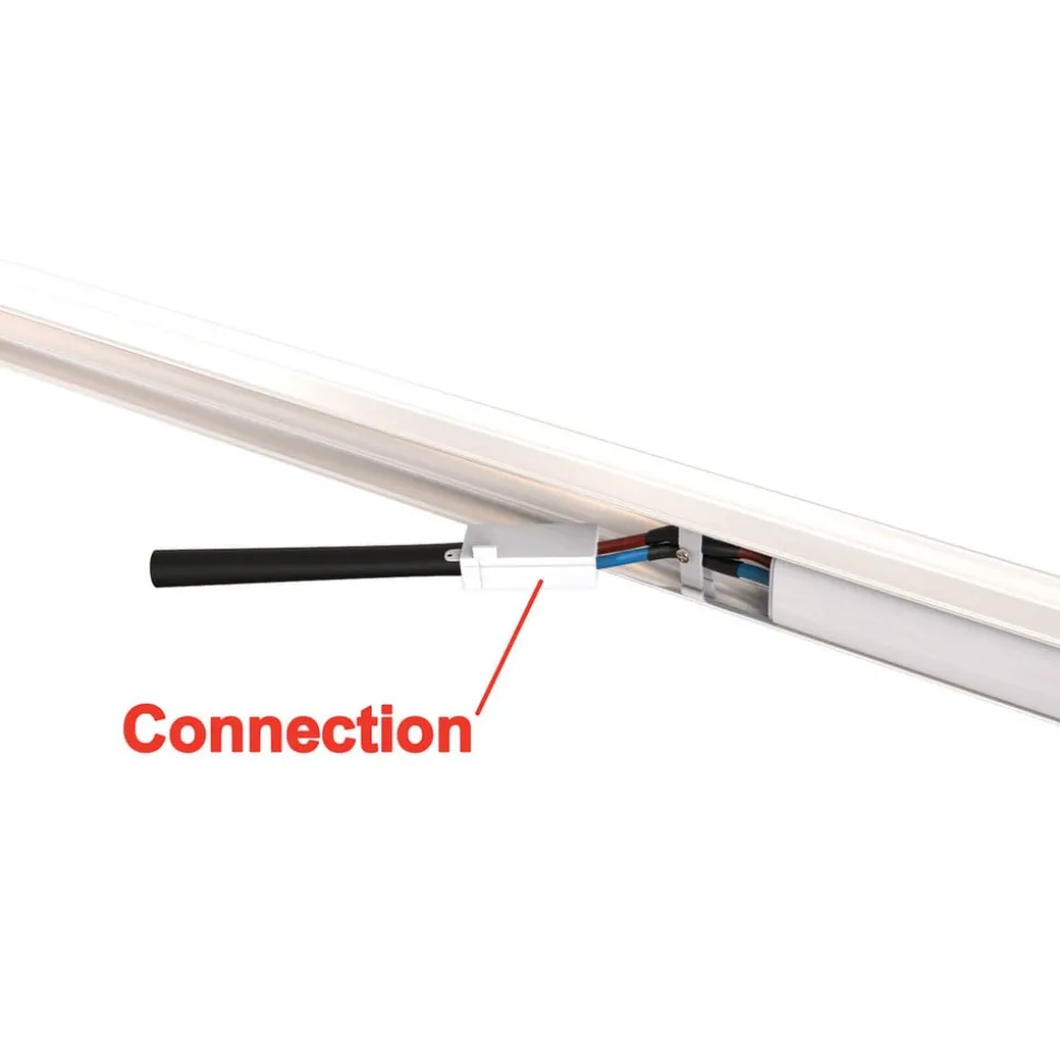 LED underskabslampe Hebe, hvid, længde 57 cm