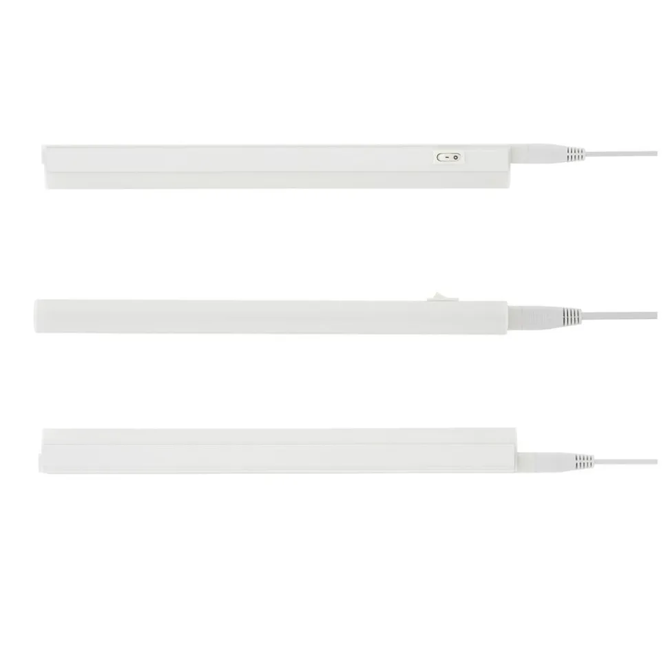 LED underskabslampe Hephaistos, hvid, længde 31 cm