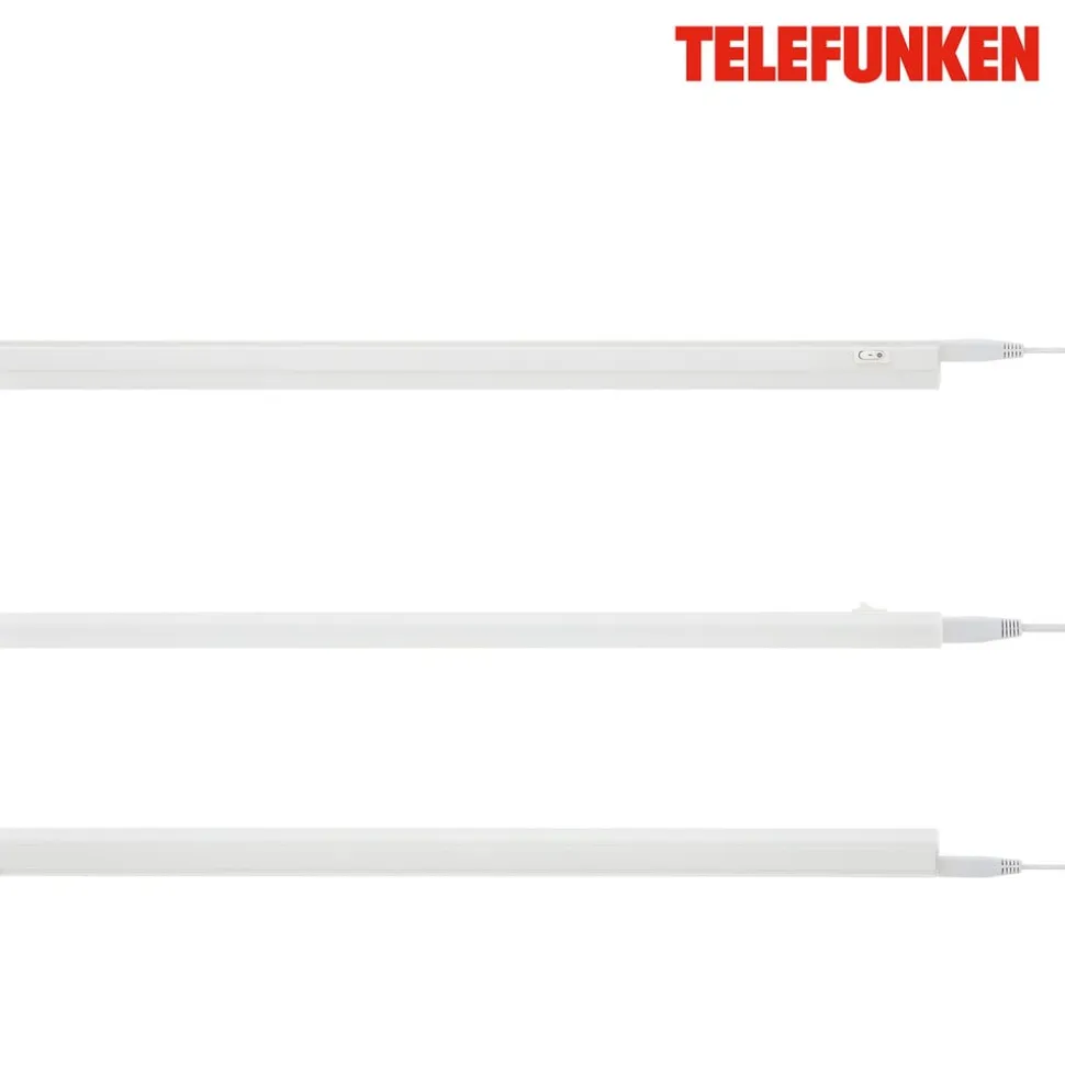 LED underskabslampe Hephaistos, hvid, længde 57 cm