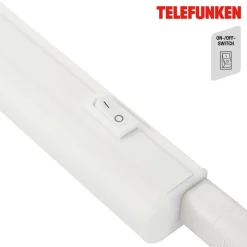 LED underskabslampe Hephaistos, hvid, længde 57 cm