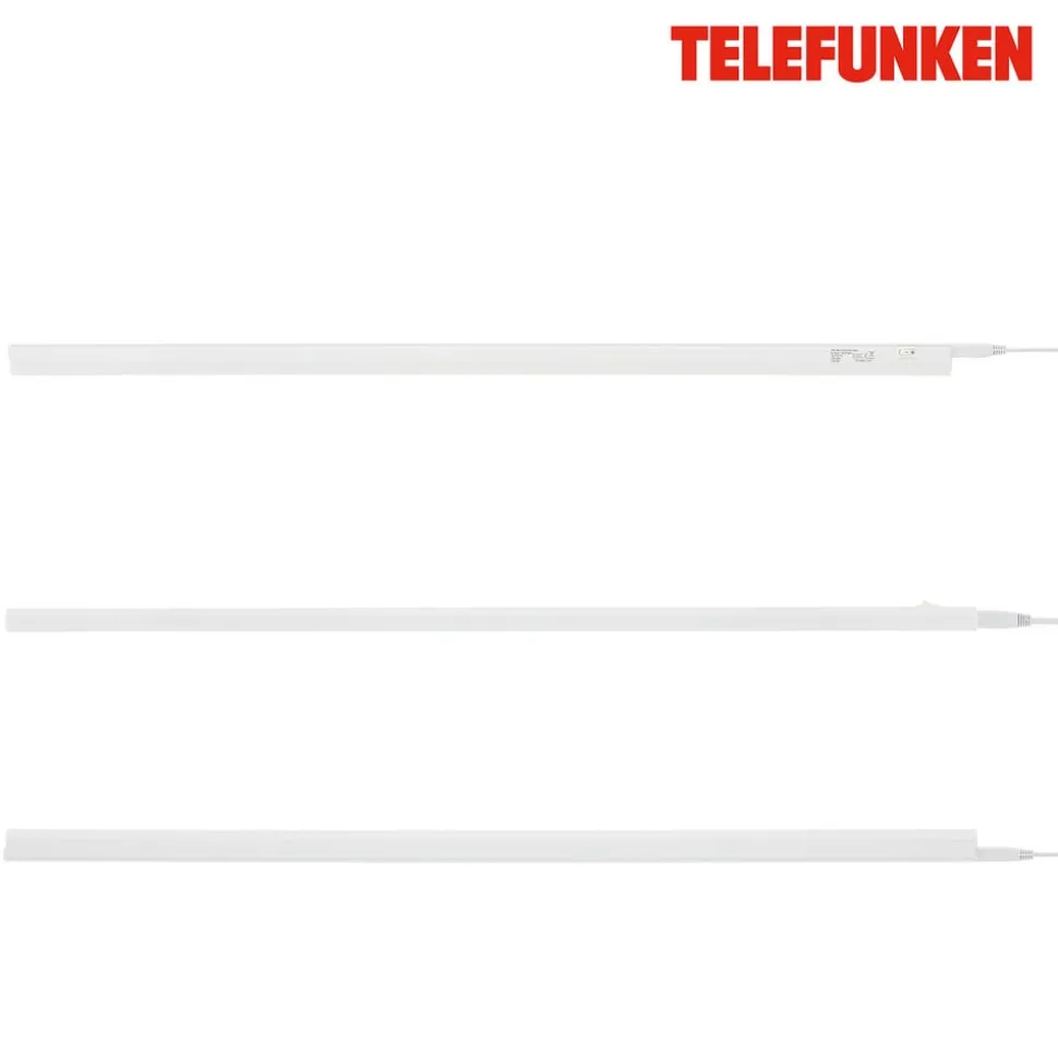 LED underskabslampe Hephaistos, hvid, længde 87 cm