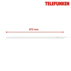 LED underskabslampe Hephaistos, hvid, længde 87 cm