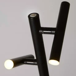 LED-akku-gulvlampe 10460BK, sort, højde 127 cm, CCT 2 lyskilder
