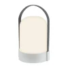 LED-batteridrevet bordlampe ASA BIG, lysegrå/antracit, 24 cm, IP44