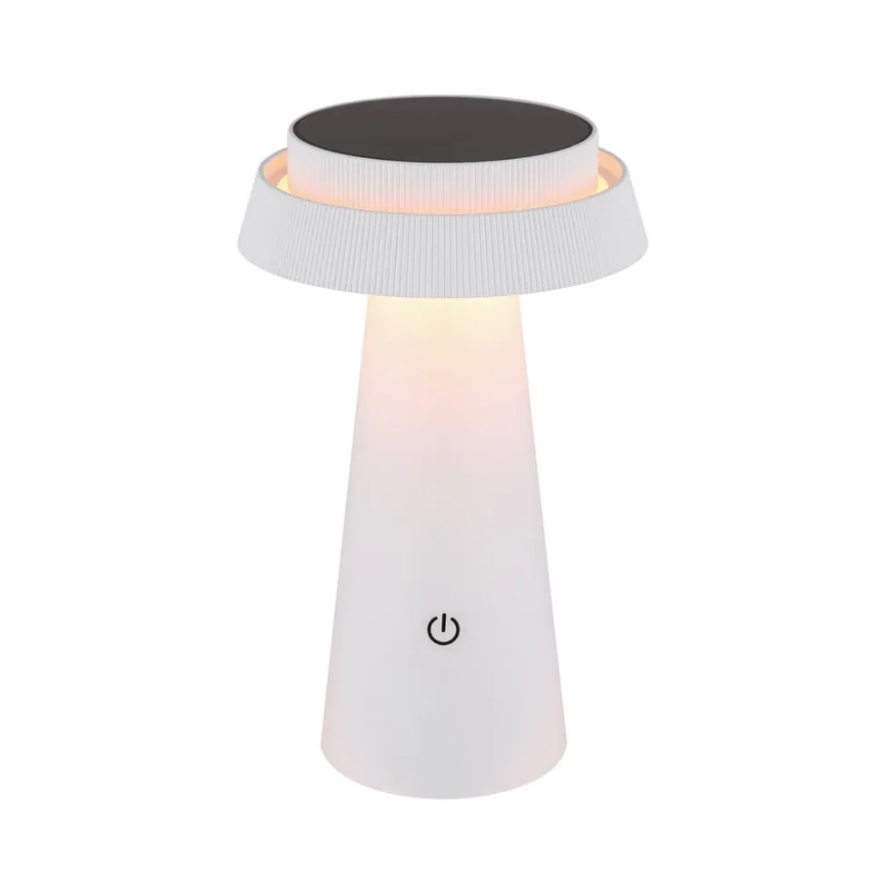 LED-bordlampe 36624, hvid, genopladeligt batteri, CCT, IP54, dæmpbar