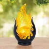 LED-bordlampe 36534, sort, guld, metal, glas