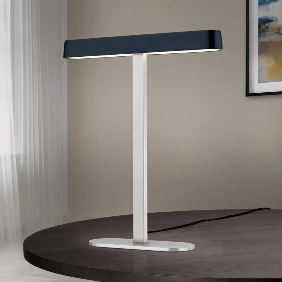 LED-bordlampe Auftakt nikkel/sort