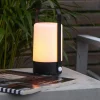 LED-bordlampe Flame Lantern, bærbar, batteri