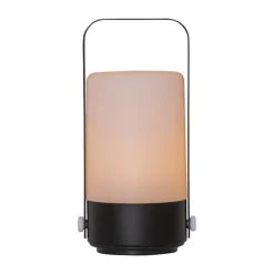 LED-bordlampe Flame Lantern, bærbar, batteri