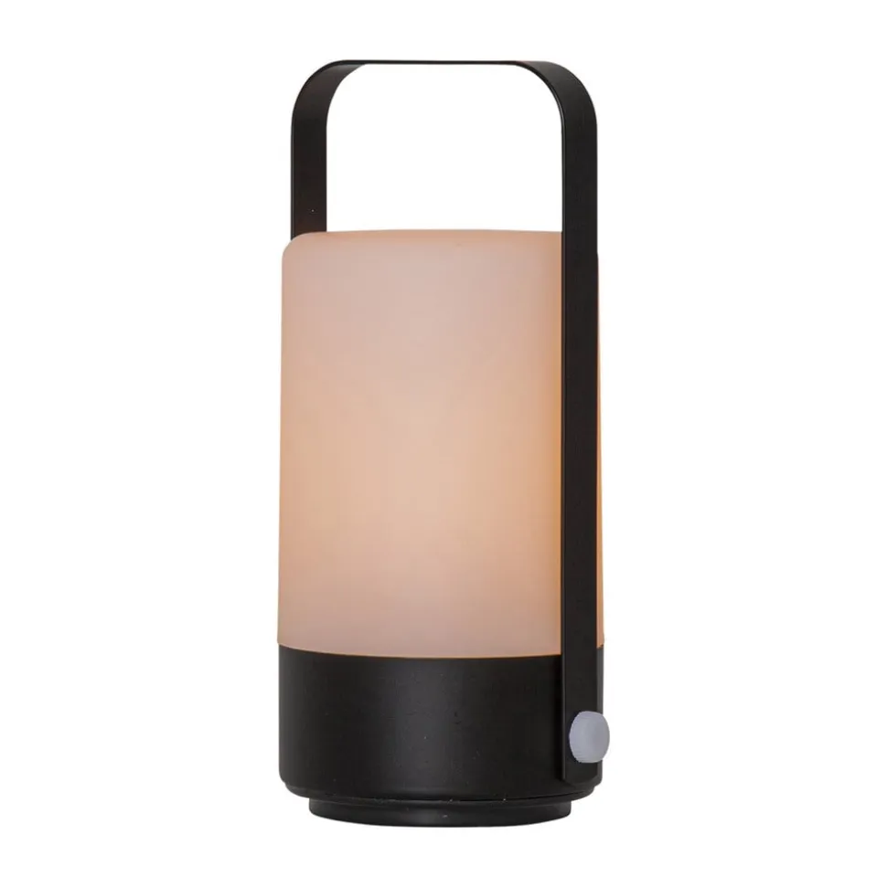 LED-bordlampe Flame Lantern, bærbar, batteri