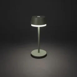 LED-bordlampe Lyon, grøn/grå, IP54, dæmper, CCT, RGB