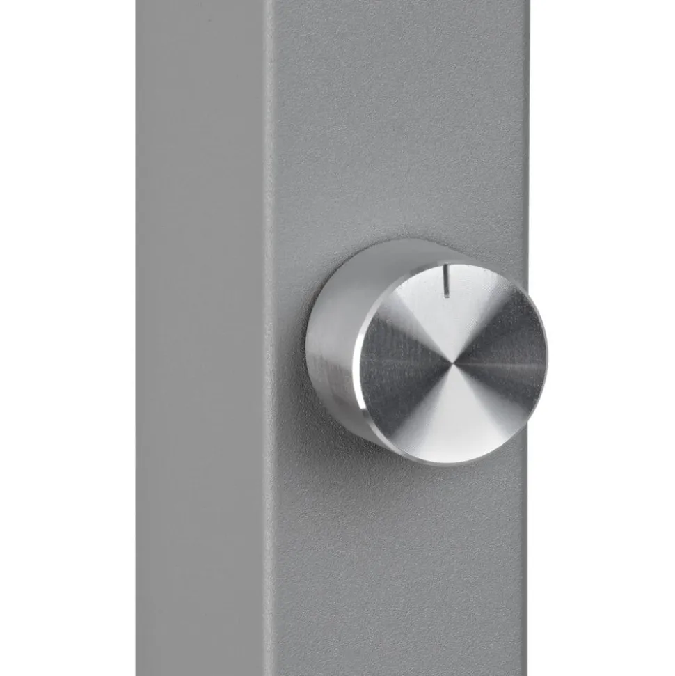 LED-bordlampe MAULjaval, sølv, 120 cm, dæmpbar, klemmefod