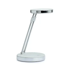 LED-bordlampe MAULpuck, teleskoparm, hvid