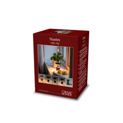LED-bordlampe Nantes, sort, aluminium, IP54, dæmper, CCT