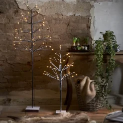 LED-dekorationstræ Snefrosttræ IP20 Højde 90 cm