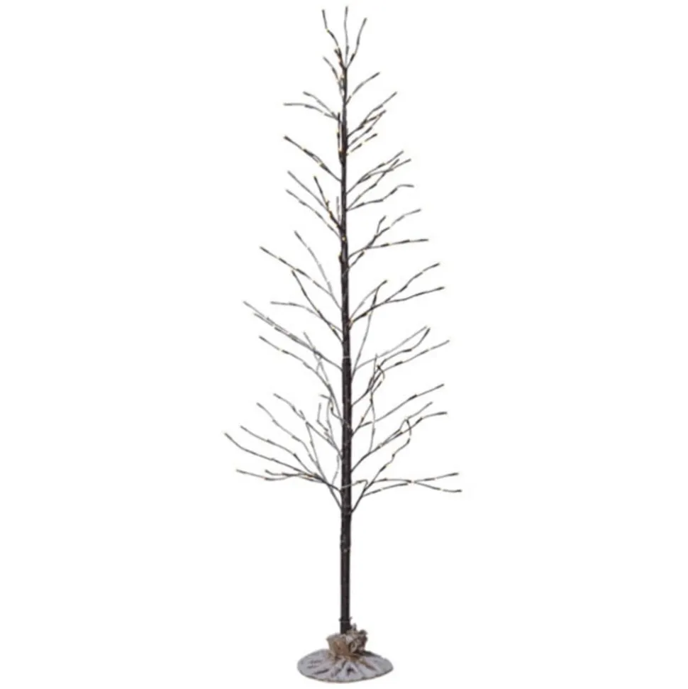 LED-dekorationstræ Tobby Tree IP44 brun højde 150 cm