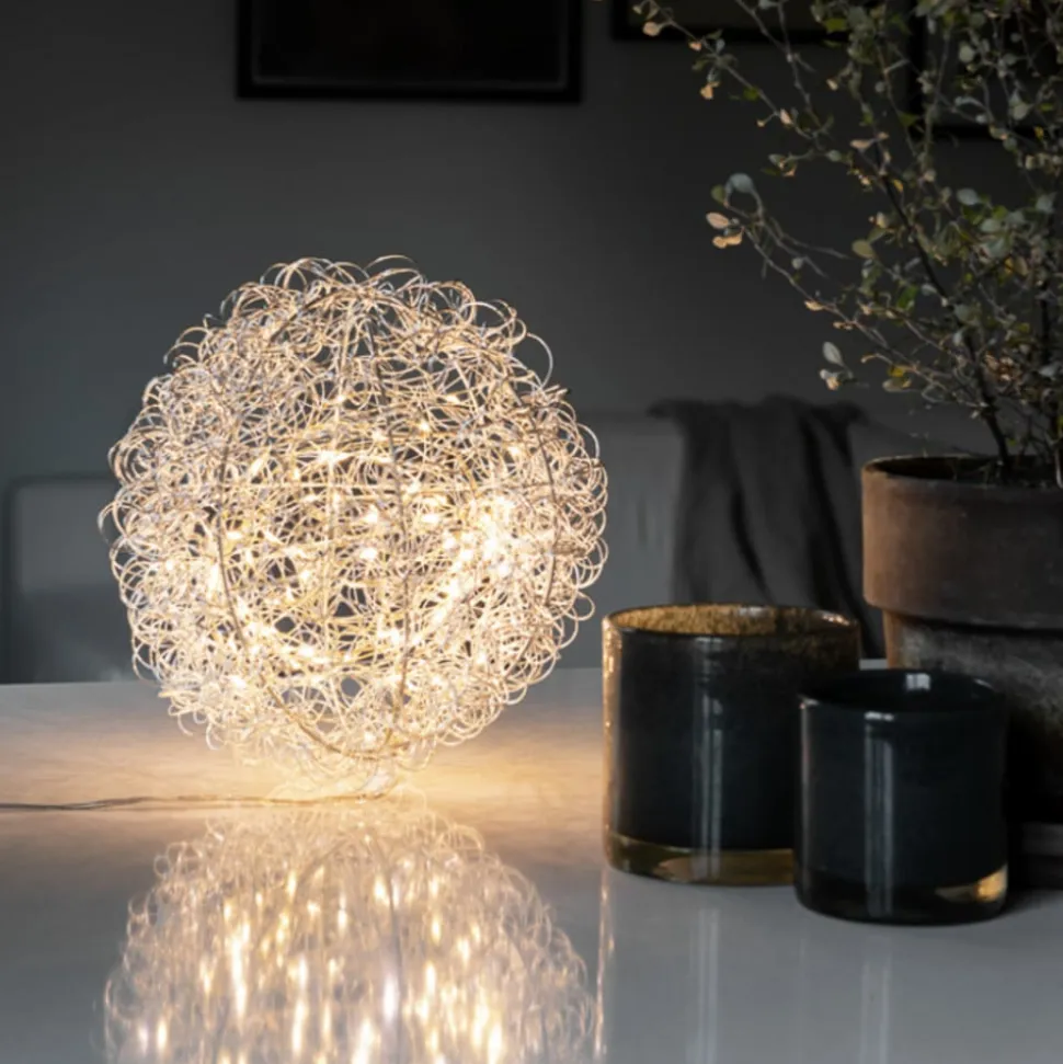 LED-dekorativ lyskugle, Ø 25 cm, 80 LED'er