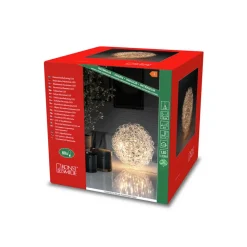 LED-dekorativ lyskugle, Ø 25 cm, 80 LED'er