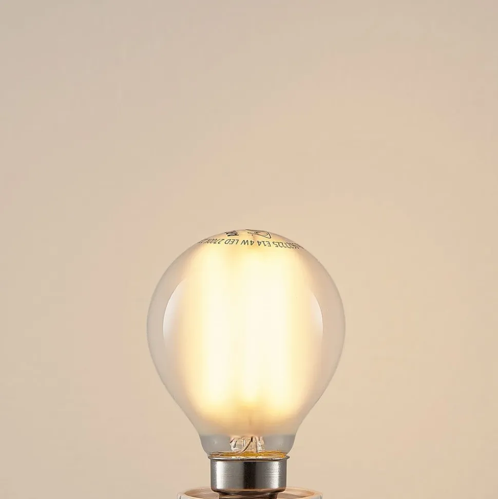 LED-dråbepære E14 4 W 2.700 K mat dæmpes, 5 stk