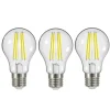 LED-filament E27 3,8 W 2.700 K 806 lm klar, 3 stk