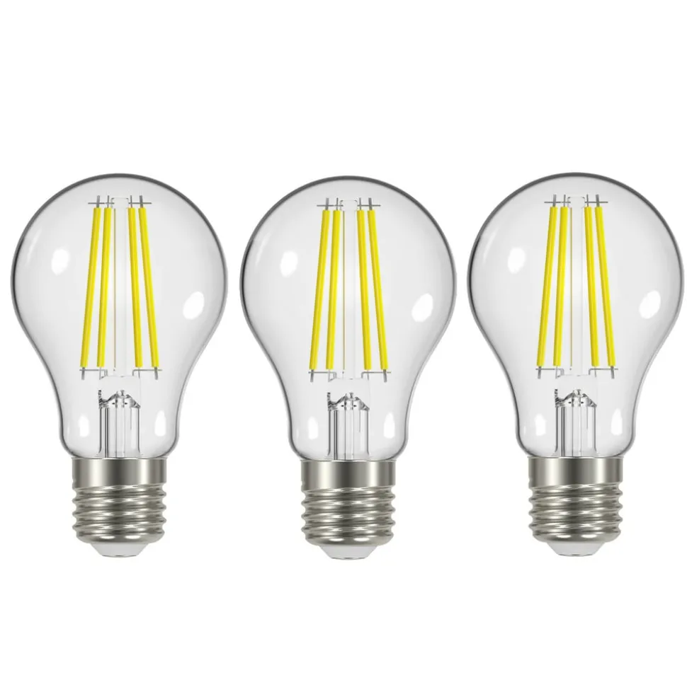 LED-filament E27 3,8 W 2.700 K 806 lm klar, 3 stk