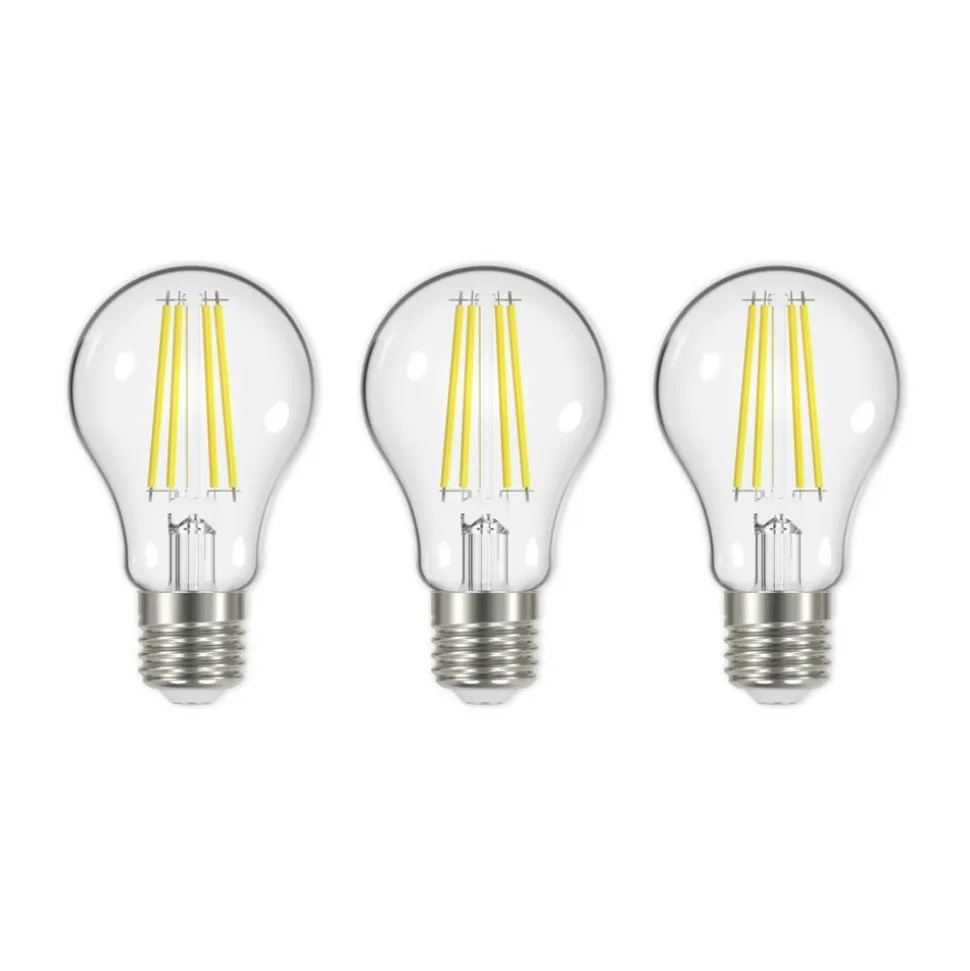 LED-filament E27 5 W 3.000 K 1060 lumen klar 3 stk