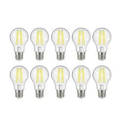 LED-filamentpære E27 3,8 W 827 806 lumen 10 stk