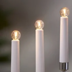 LED-filamentpære E10 3 W, kan dæmpes, 3 stk, 34 V