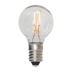 LED-filamentpære E10 3 W, kan dæmpes, 3 stk, 34 V