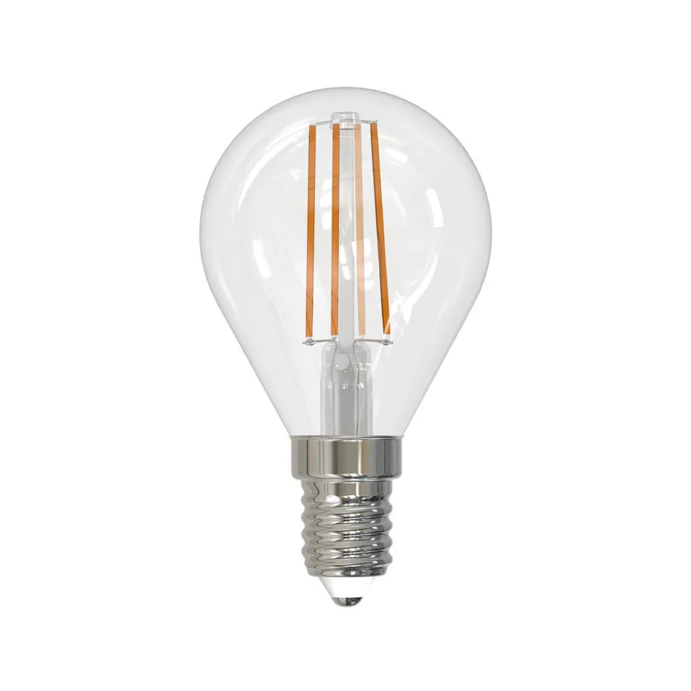 LED-filamentpære E14 4W 2.700 K dråbe dæmpes 2 stk