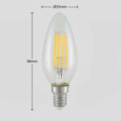 LED-filamentpære E14 4W 2.700K 3-trins dæmper