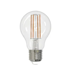 LED-filamentpære E27 8W klar 2.700K dæmpbar sæt med 3 stk