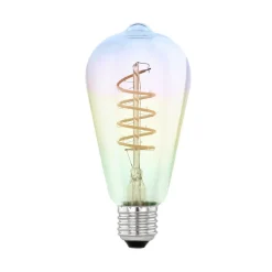 LED-filamentpære E27 4W ST64 820 iriserende dæmpbar