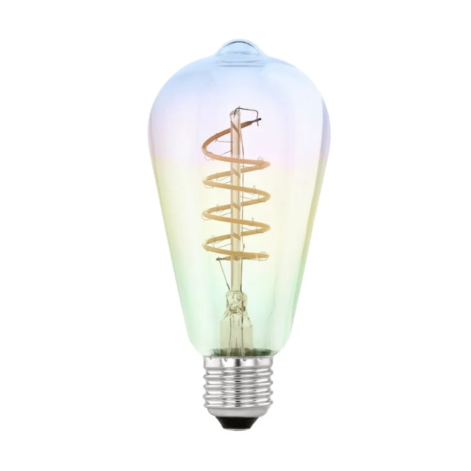 LED-filamentpære E27 4W ST64 820 iriserende dæmpbar