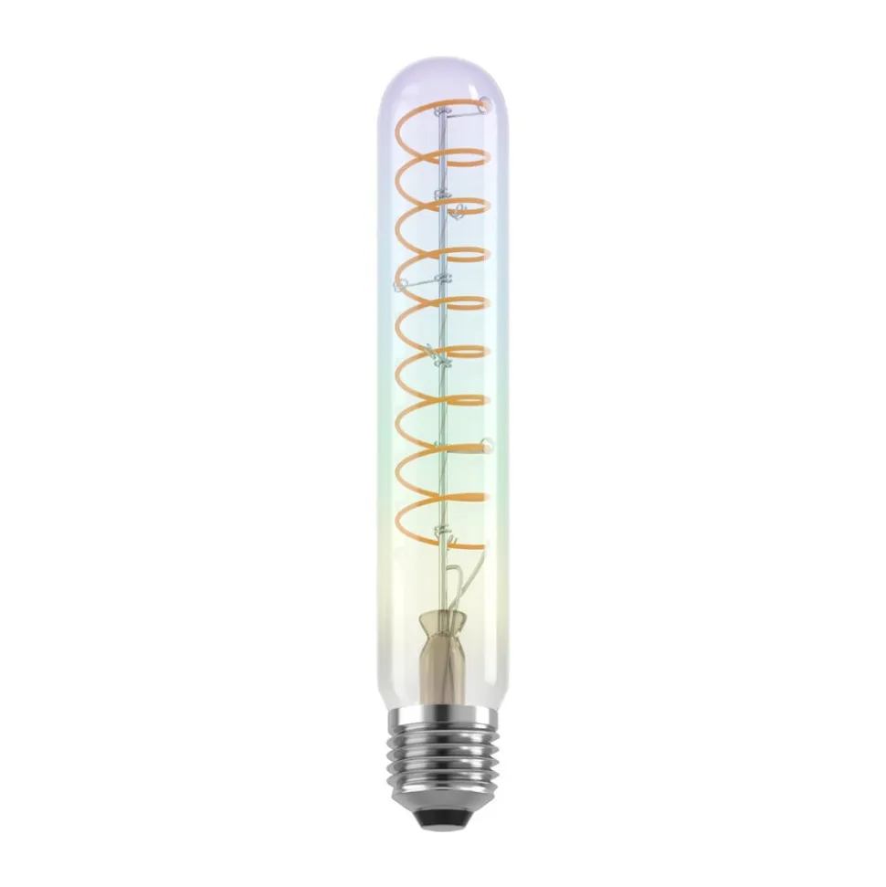 LED-filamentpære E27 4W T30 2000K iriserende dæmpbar