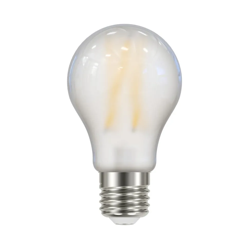 LED-filamentpære, mat, E27, 3,8W, 3000K, 806 lm