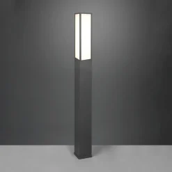 LED-gadelampe Fuerte, antracit, aluminium, IP54