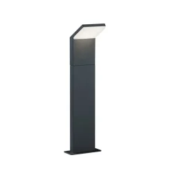 LED-gadelampe PEARL, højde 50 cm, antracit, metal, IP54