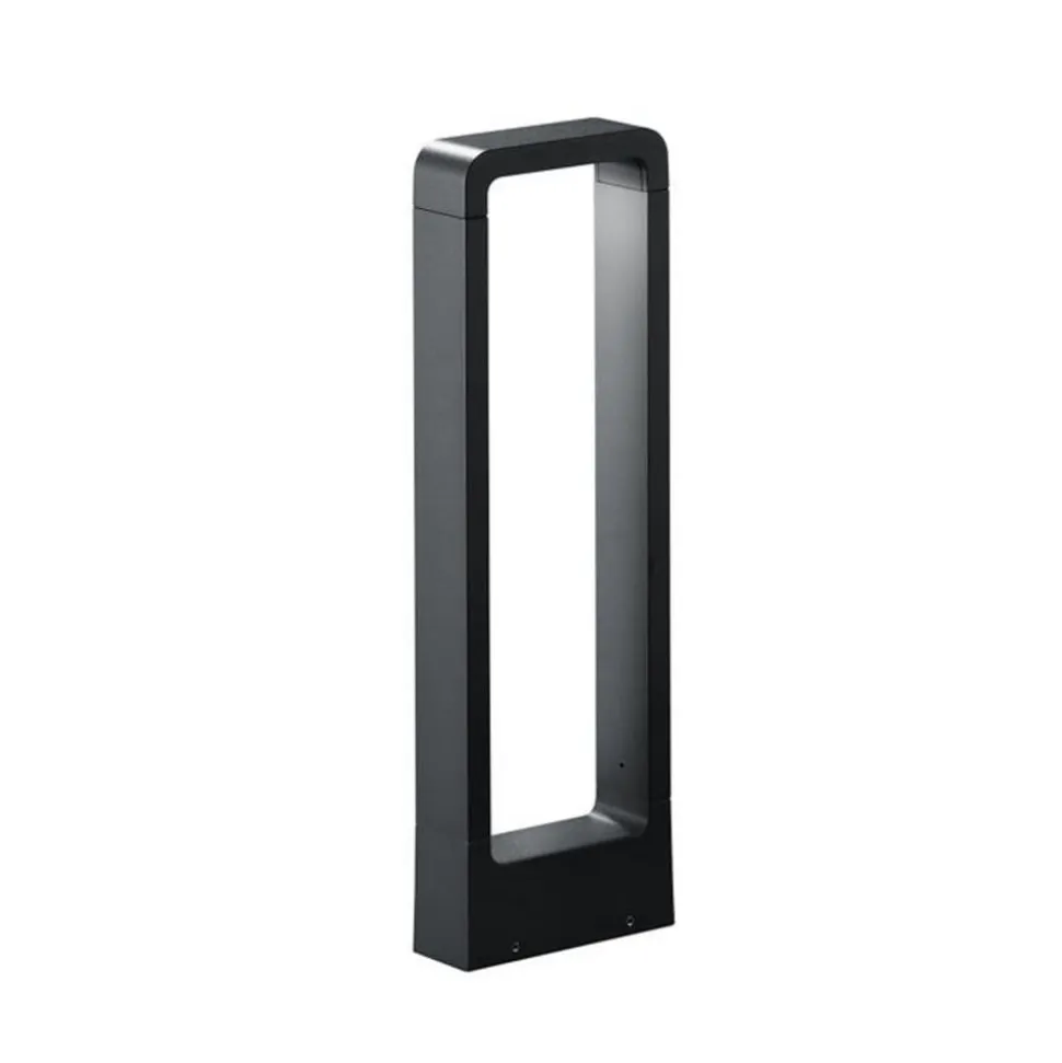 LED-gadelampe RENO, antracit, højde 50 cm, metal, IP54