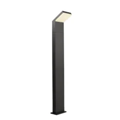 LED-gadelampe Tucanae, grå, højde 100 cm, IP65, metal