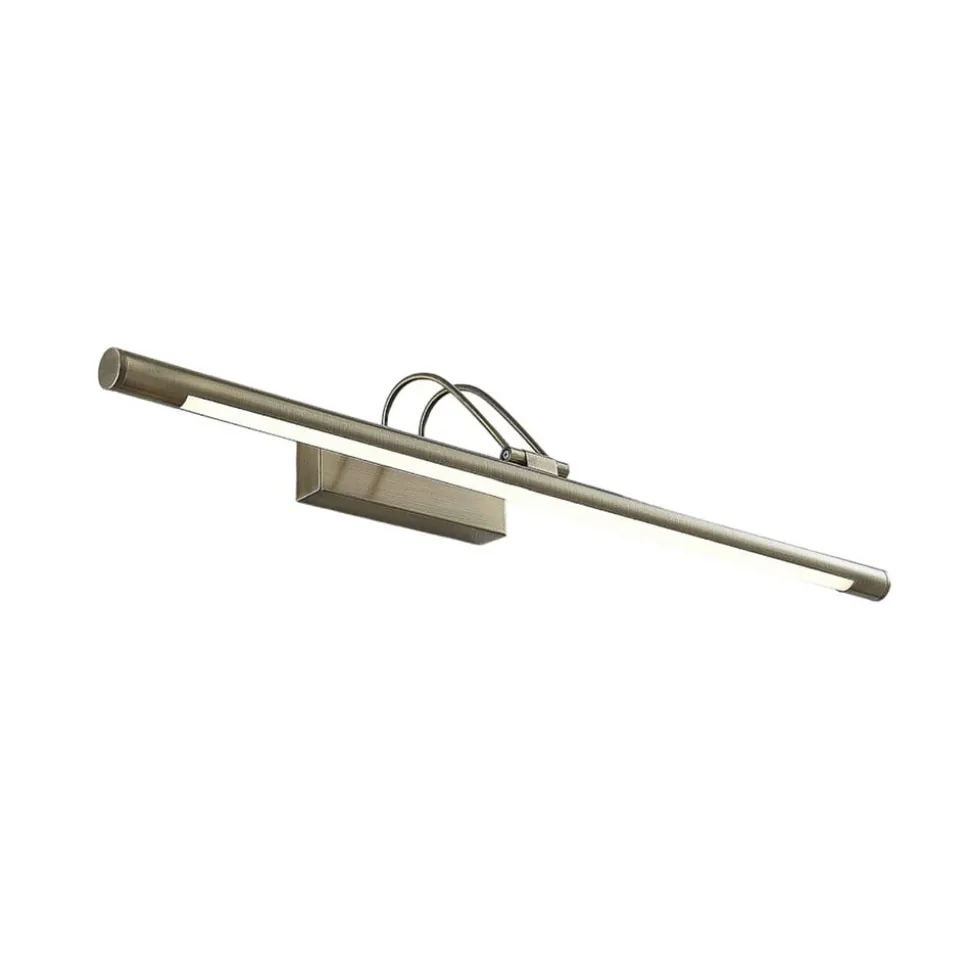 LED-gallerilampe Mailine, patineret messing