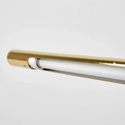 LED-gallerilampe Piktura, poleret messing