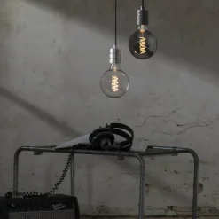 LED-globepære E27 2 W G125 Decoled Spiral Smoke
