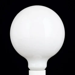 LED-globepære E27 9W G125 2.700 K opal, kan dæmpes