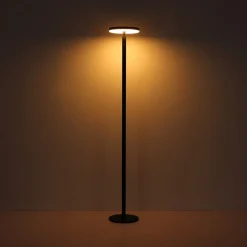 LED-gulvlampe 36508, sort, aluminium, CCT, IP54
